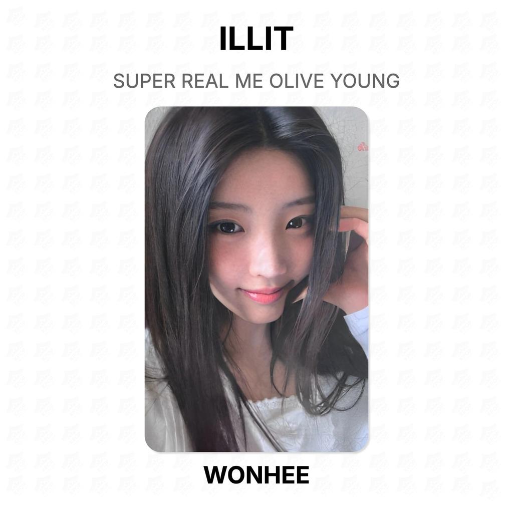 ILLIT SUPER REAL ME OLIVE YOUNG Fotocarteira Oficial