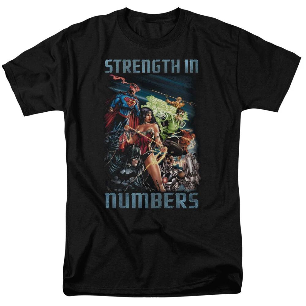 

Justice League Of America Strength In Numbers T-Shirt - Regular or Tank -to 6X S