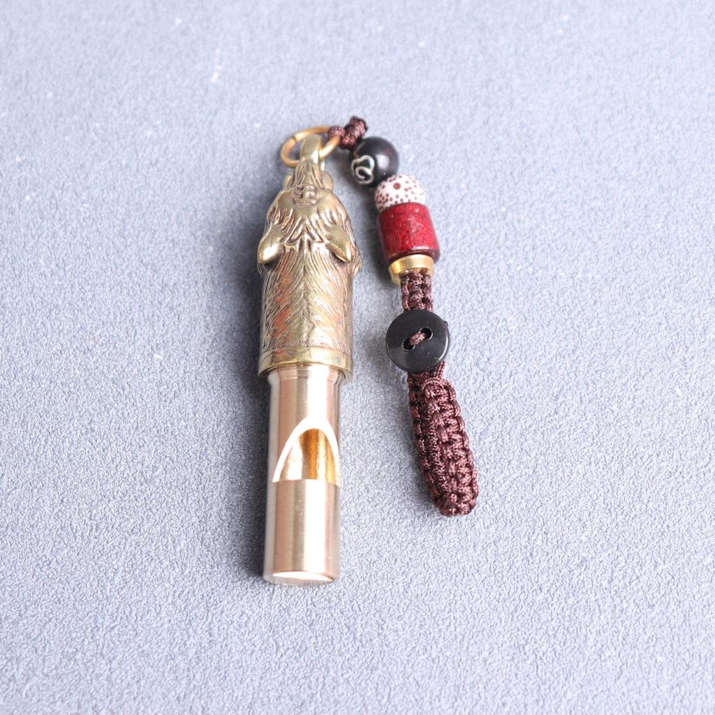 Year of the Tiger Brass Whistle: Outdoor Rescue & Souvenir Tool
