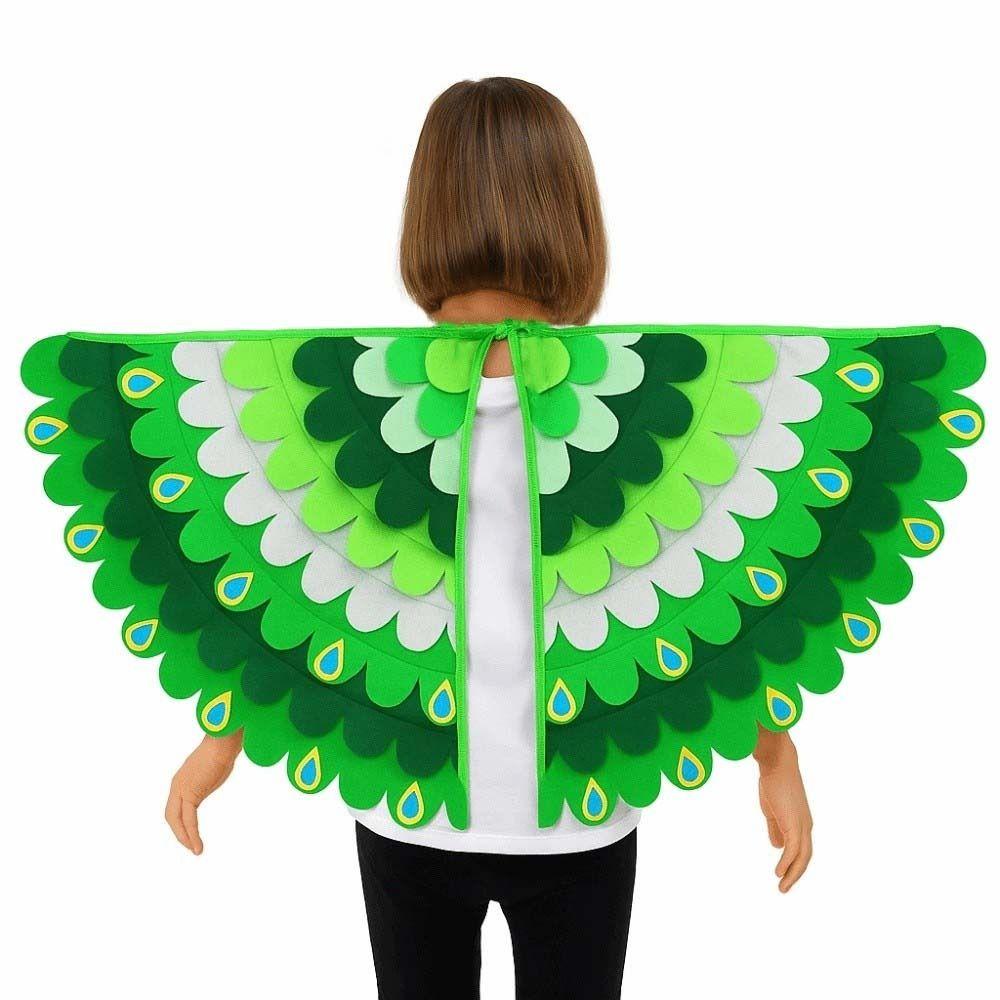 Bird Wings Halloween Cloak with Mask Felt Cloth Cape Mask Set  Stage Performance