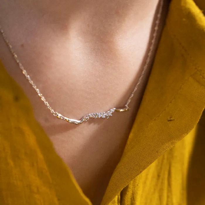 Grain Necklace Silver
