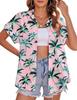 Women's Hawaiian Shirt Casual Short Sleeve Tropical Flower 3D Printed Printed Summer Shirt