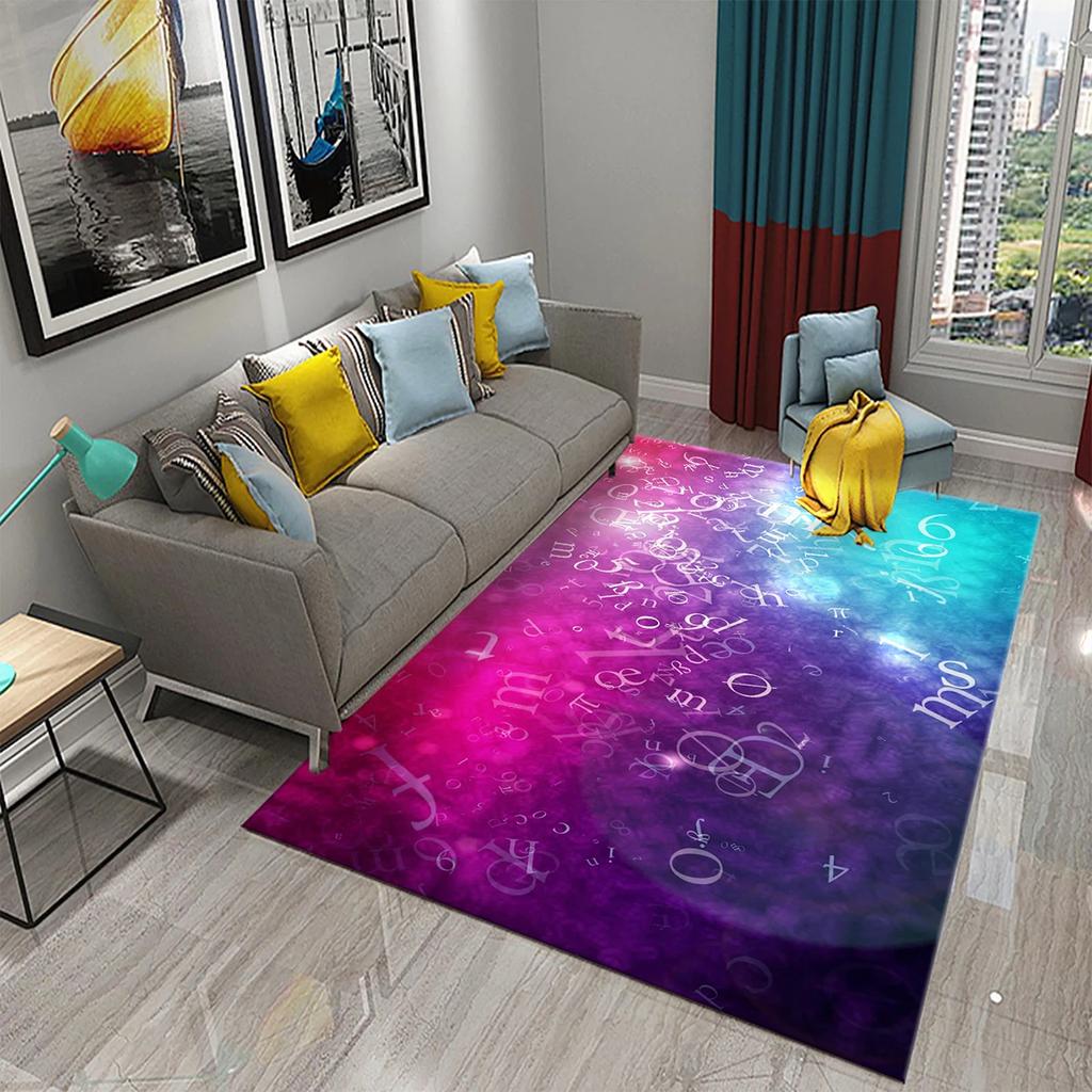 3D Letter Art Carpet Kitchen Bathroom Entrance Door Anti-Slip Mat Carpet Doormat Living Room Bedroom Home Decor Floor Mats Rug