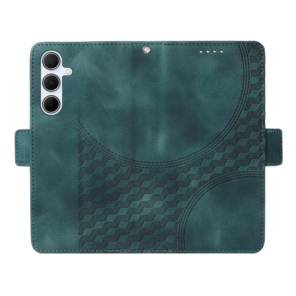 For Samsung Galaxy A56 5G Case PU Leather Phone Cover Rhombus Starry Imprinted