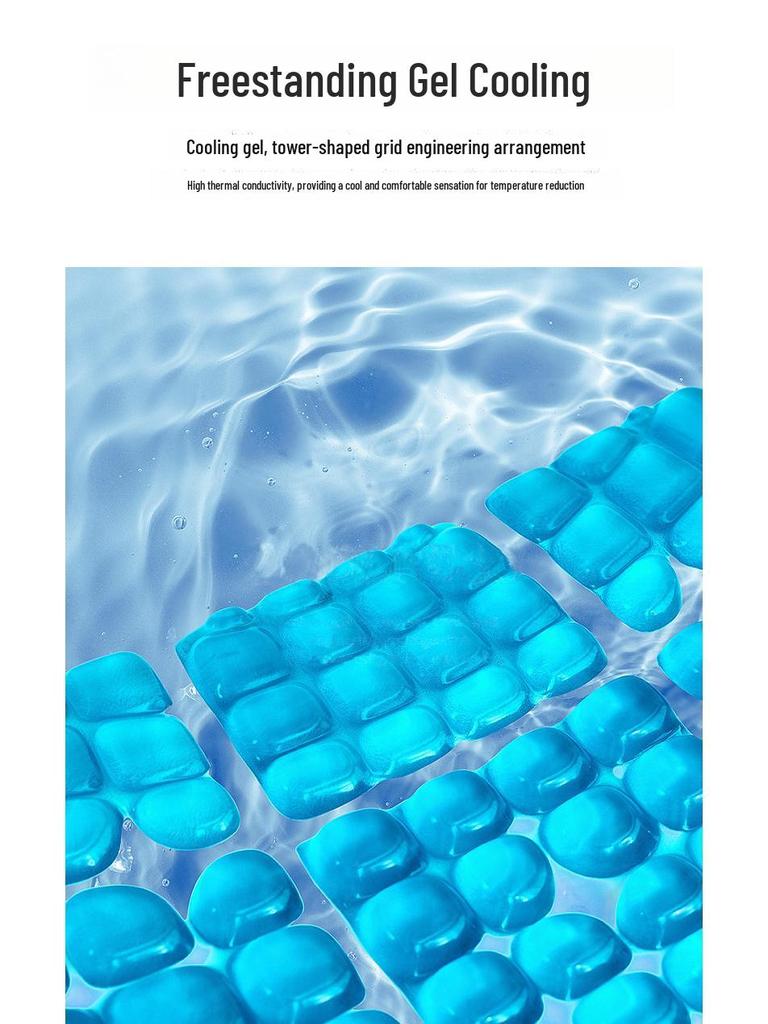 Breathable Gel Memory Foam U-Shaped Office Chair Cushion for Long-Term Sitting