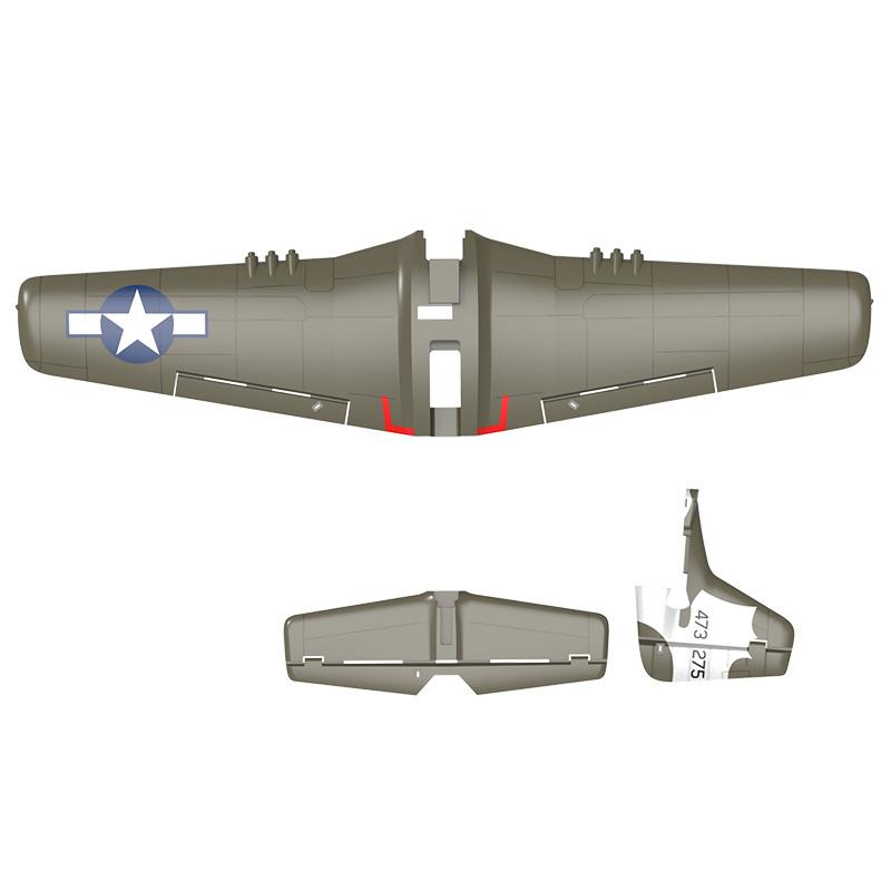 Volantexrc 768-2 P51D Mustang 500mm RC Airplane Parts: Propeller Servo Horns Gear Box Motor Receiver Charger Etc