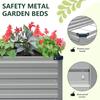 2 Pack 9x3x1FT Galvanized Raised Garden Bed Kit Outdoor Metal Planter Box for Vegetables Rectangular Steel Container Easy Assem