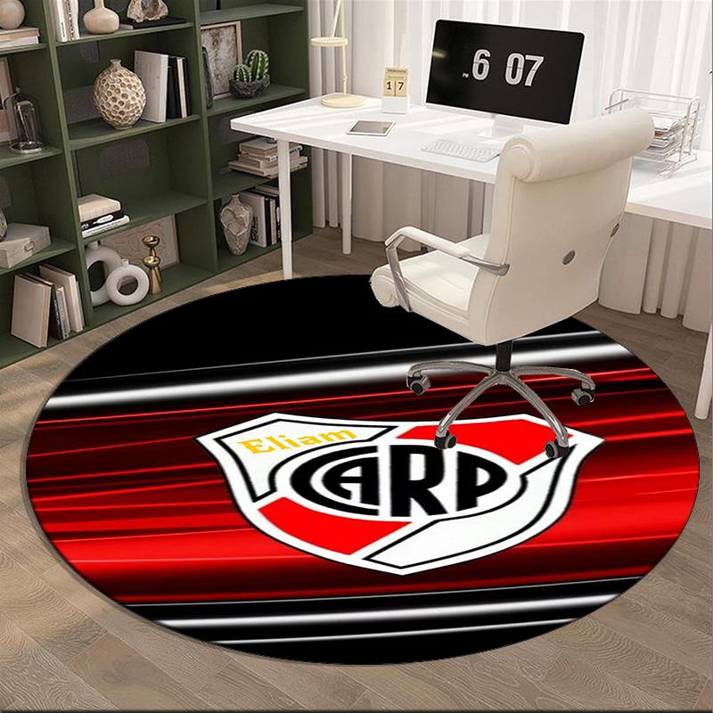 River Plate Emblem Round Rug for Livingroom,Bedroom, Palyroom, Chair Rug, Area rug, Circle Carpet, Large Size Fan Christmas gift