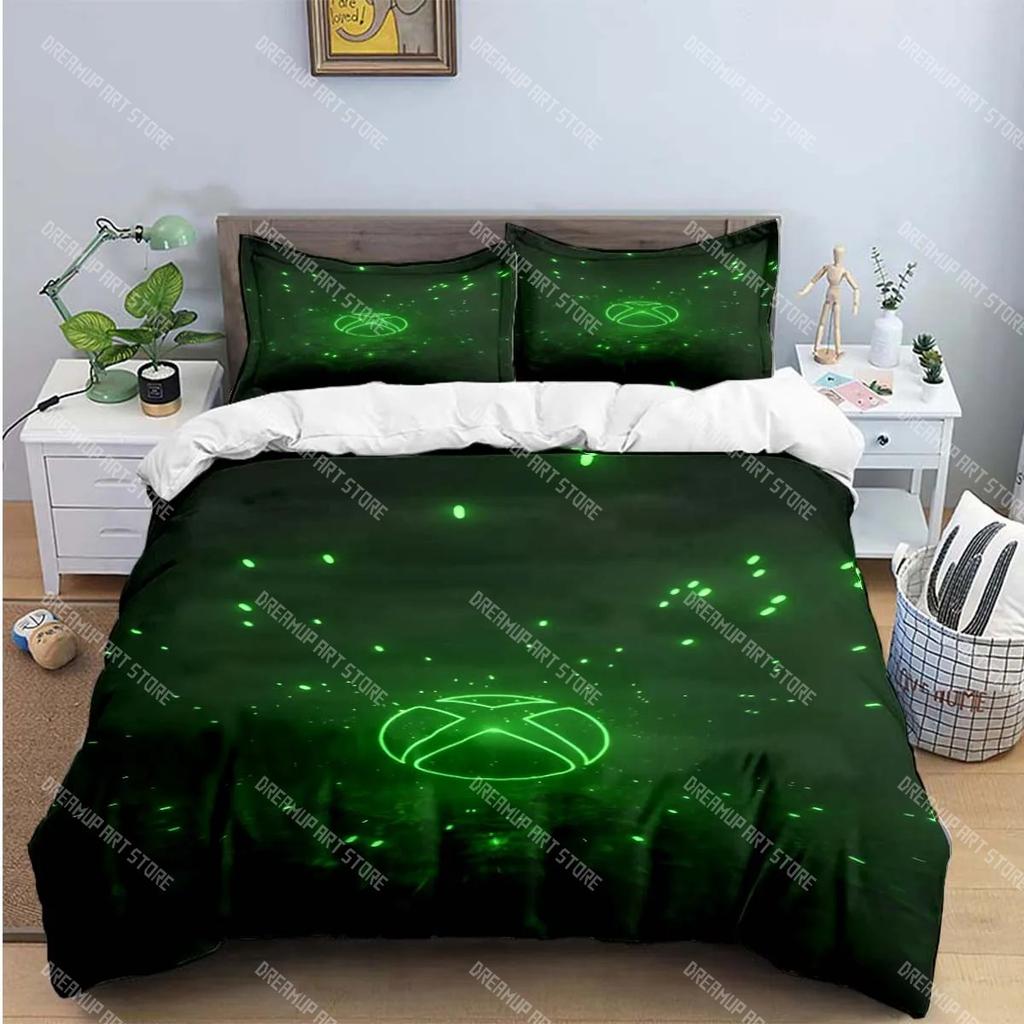 Cool Gamer X-XBox Print Bedding Sets Exquisite Bed Supplies Set Duvet Cover Bed Comforter Set Bedding Set Luxury Gift