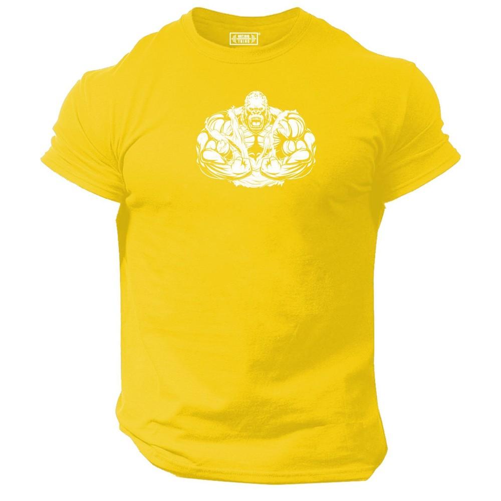 Gorilla Bodybuilding T Shirt Gym Clothing Training Workout Boxing Exercise Top