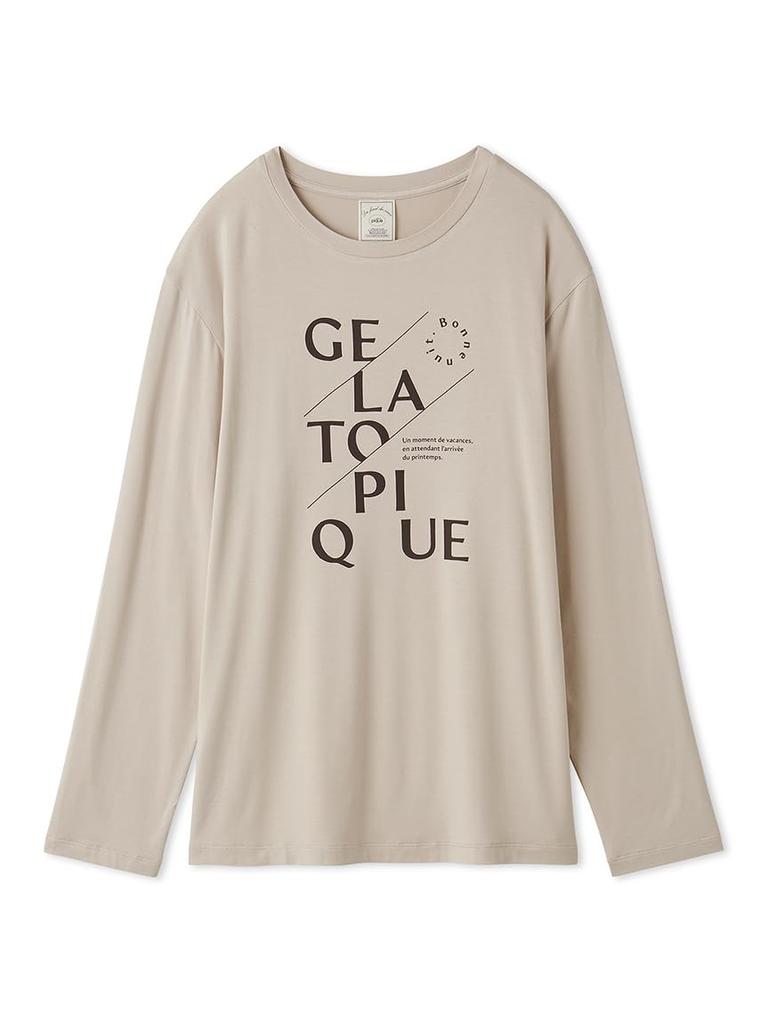 Gelato Pique Rayon Logo Long Free Size T-Shirt (PWCT251233) Women's,