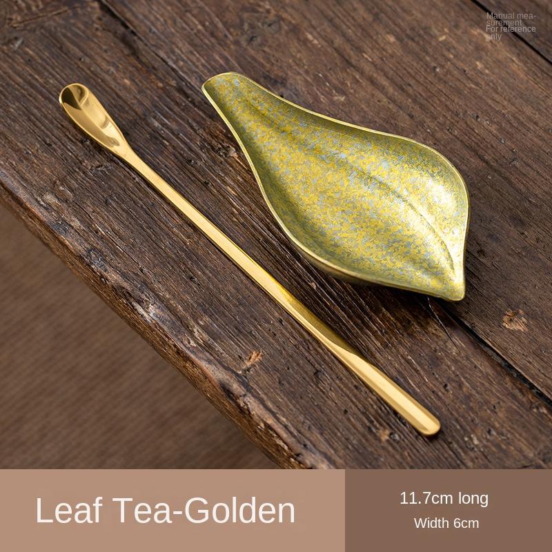 

Pure Titanium Tea Holder High-Grade Tea Spoon Caddy Spoon and Kung Fu Tea Scoop