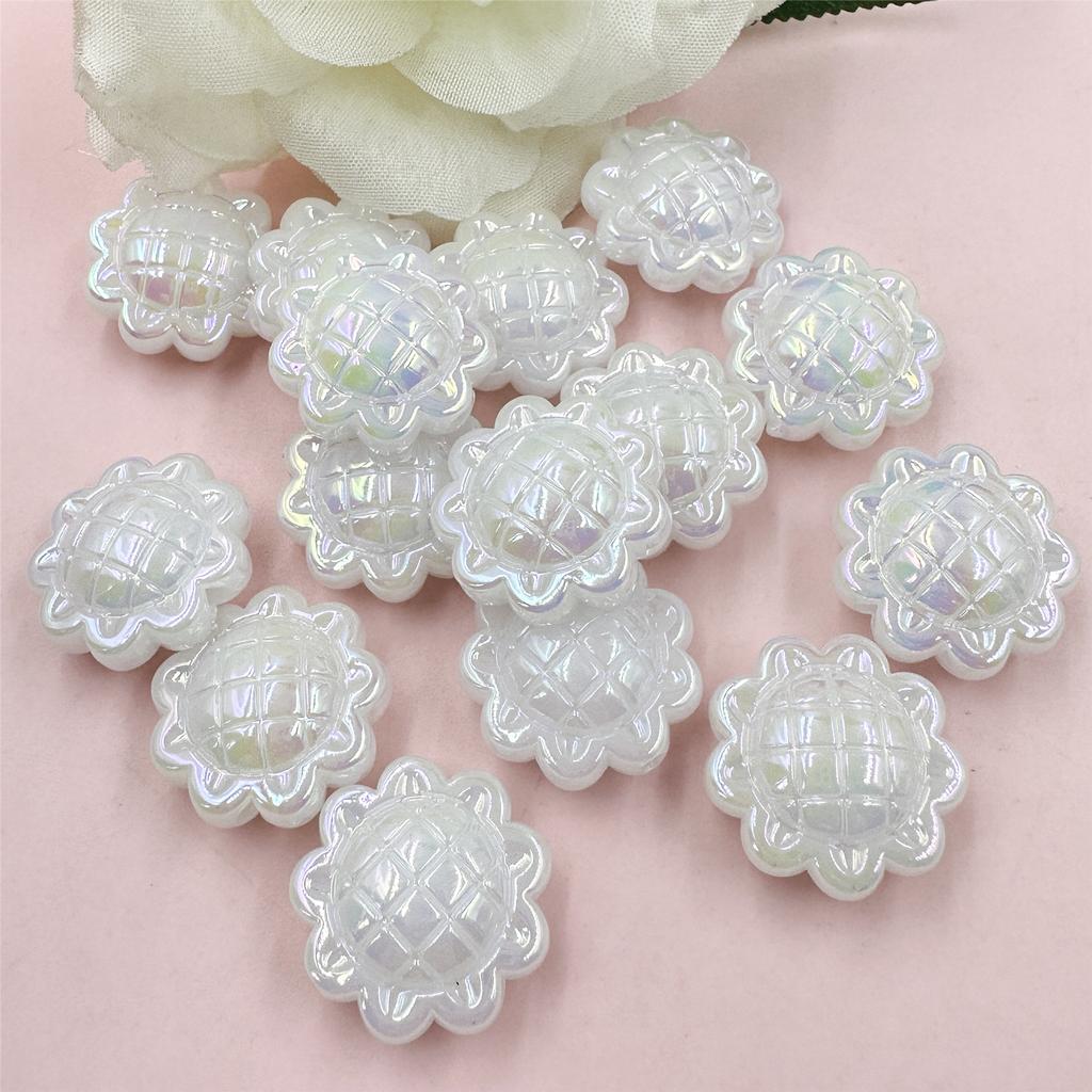 Home Party Supplies Creative Beaded Material Candy Color For Jewelry Making Creative Handmade Material DIY Accessories Sunflower Acrylic With Hole