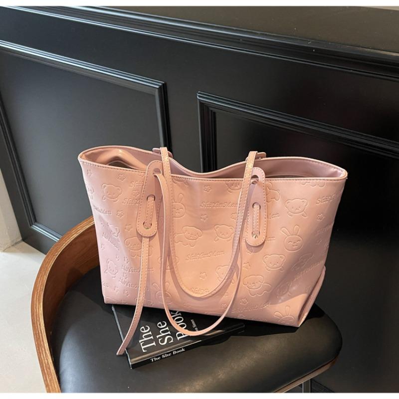 Tasche mit großem Fassungsvermögen Damen Frühling und Sommer neue Mode Schultertasche trendige Hand-Henkeltasche Tragetasche