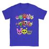 T-shirts Sprunki Hommes Femmes Hauts en Coton Pur Manches Courtes Incroyables Col Rond T-shirts Imprimés