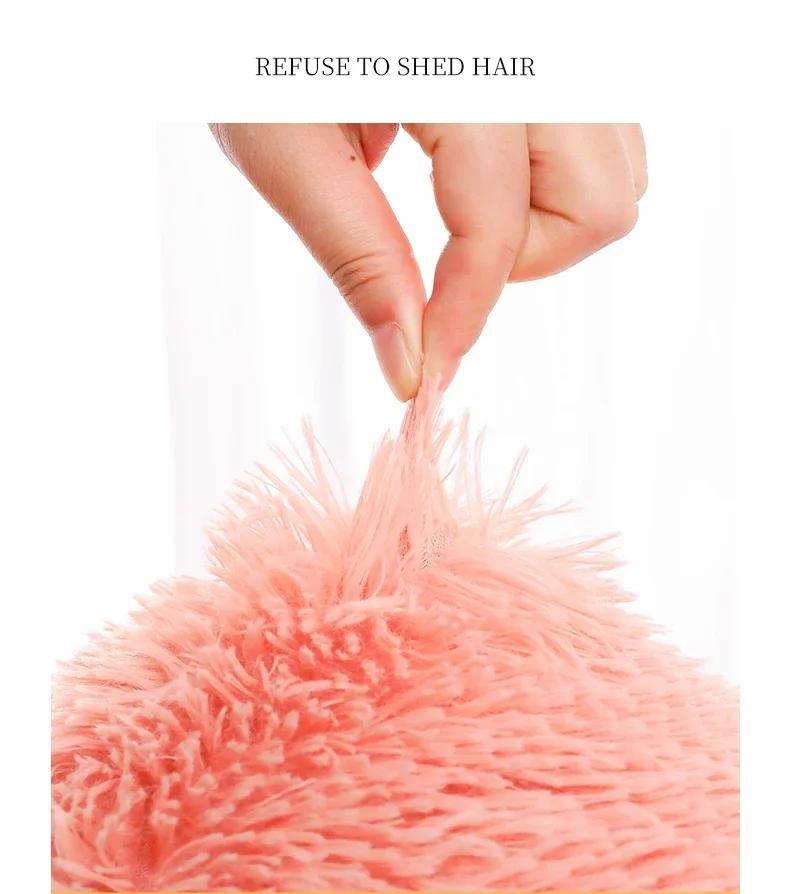 Super Katzenbett, warmes schlafendes Katzennest, weicher langer Plüsch, bestes Haustier-Hundebett für Hunde, Korbkissen, Katzenbett, Katzenmatte, schlafende Tiere