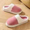 Fashion 2025 New Warm Men Slippers Women Winter Cotton Shoes Non-Slip Thick Sole Soft Flats Bedroom Concise Home Couples Furry Slipper