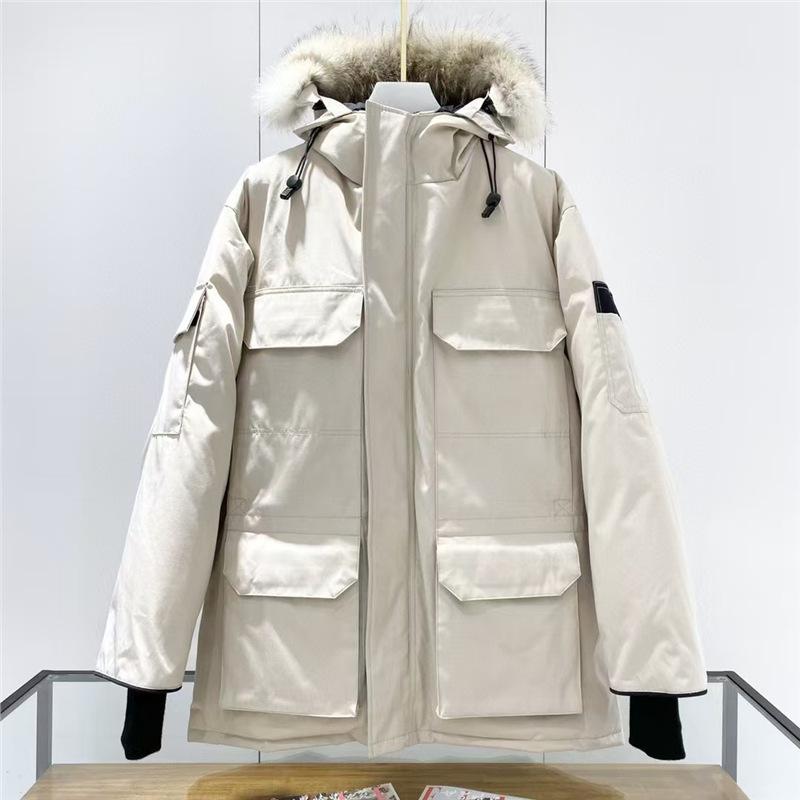 High Version New Goose Down Jacket Expedition Men and Women Canada Thickened Jacket Wolf Hair