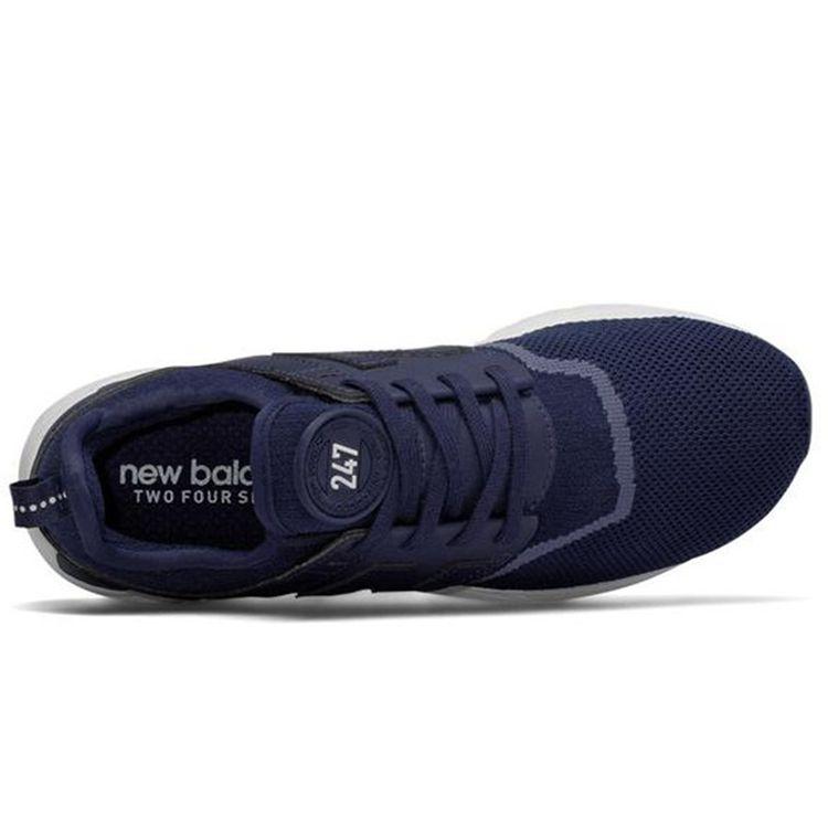 New Balance Nb 247 Retro Mesh Fabric Synthetic Leather Low Top Casual Running Shoes Women Sneaker Navy WRL247EA