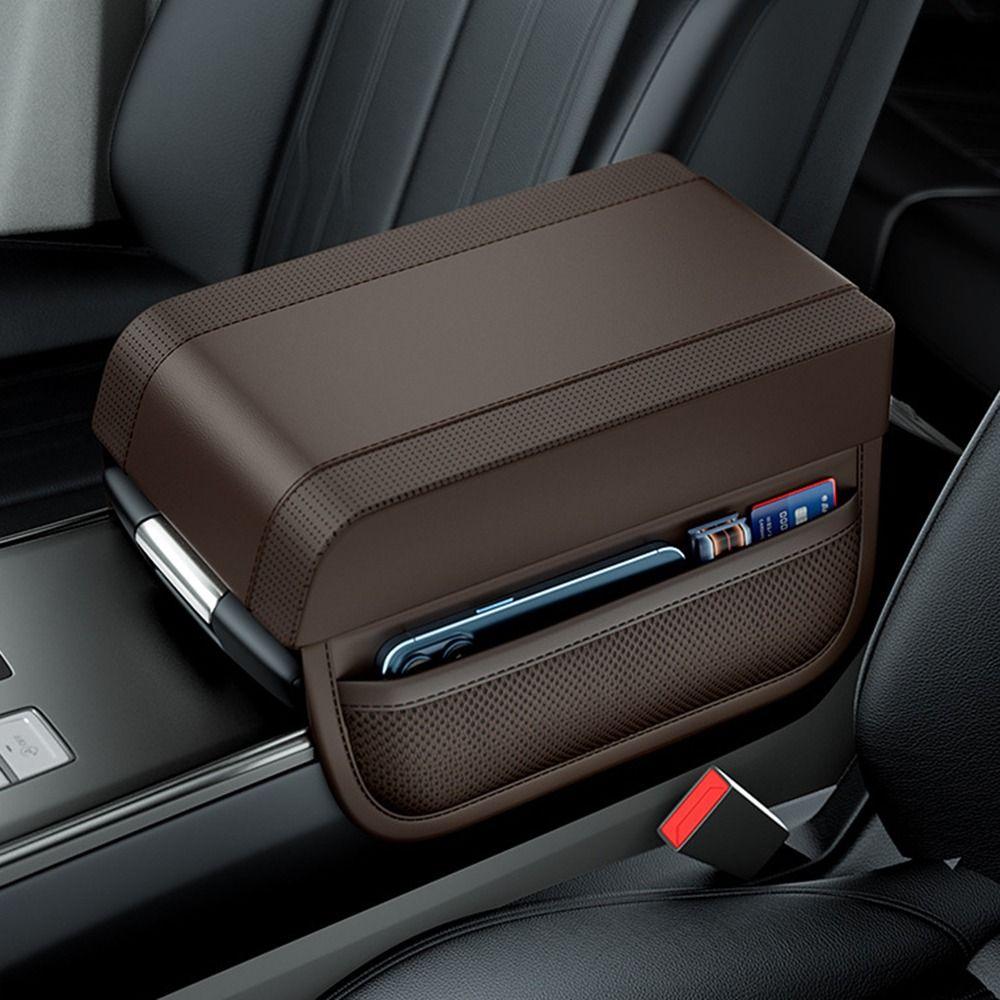 Waterproof Car Armrest Box Booster Pad With Pocket Heightening Elbow Pad Elbow Rest