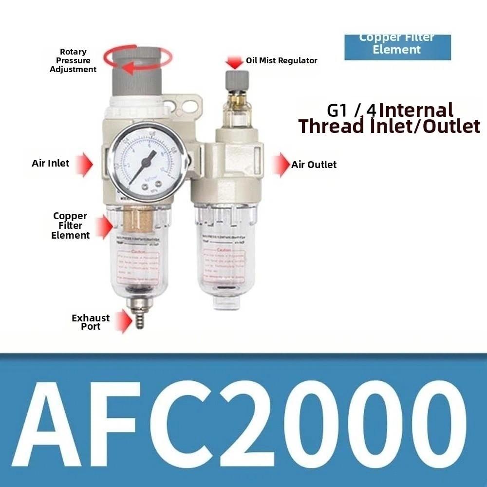 Pressure Regulator AFC2000 Pneumatic Filter Regulator Oil Water Moisture Separator Two-piece Air Filter Oil Water Separation