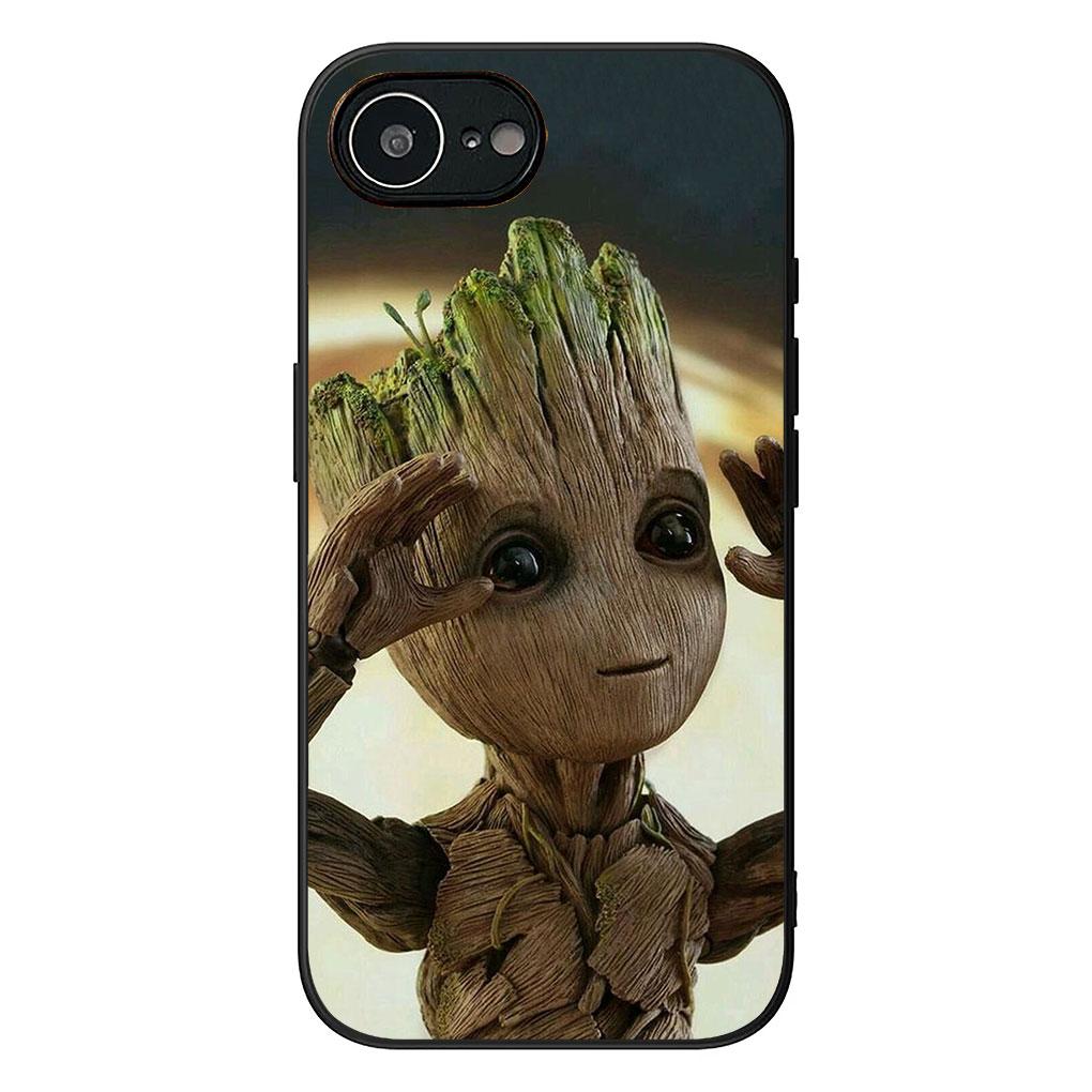 Galaksinin Koruyucuları Bebek Marvel Groot Samsung Galaxy S25 S24 S23 FE Plus Ultra S7 Kenar A16 A15 5G s25+ için Telefon Kılıfı
