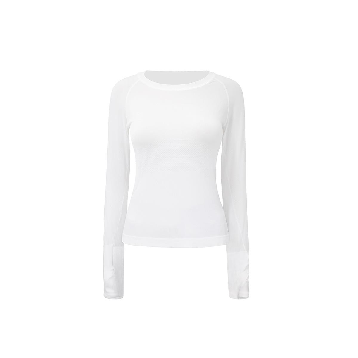 

Lulu 2.0 Бесшовный женский высокоэластичный быстросохнущий топ с длинным рукавом для йоги и бега XXL белый