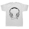 Funny Music Headphones Design T Shirt Cool Music Rock and Roll DJ Men Womens Fashion Casual Oversized 100 Cotton TShirt