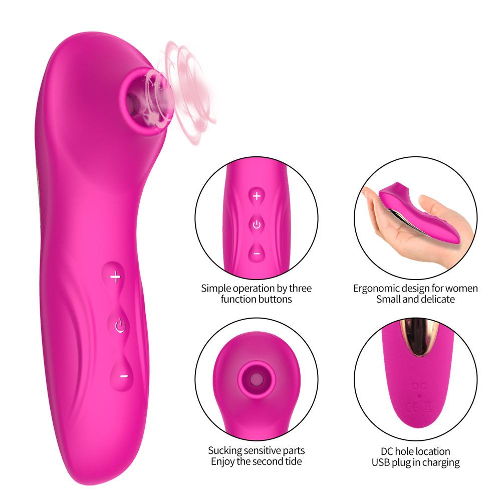 Powerful Breast Vacuum Sucker Clit Sucking Vibrator Sex Toys For Women Nipple Oral Stimulator Massager G-spot Orgasm Masturbator