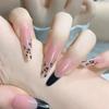 Leopard Print French Chic Wearable Nail Art for Trendy Girls