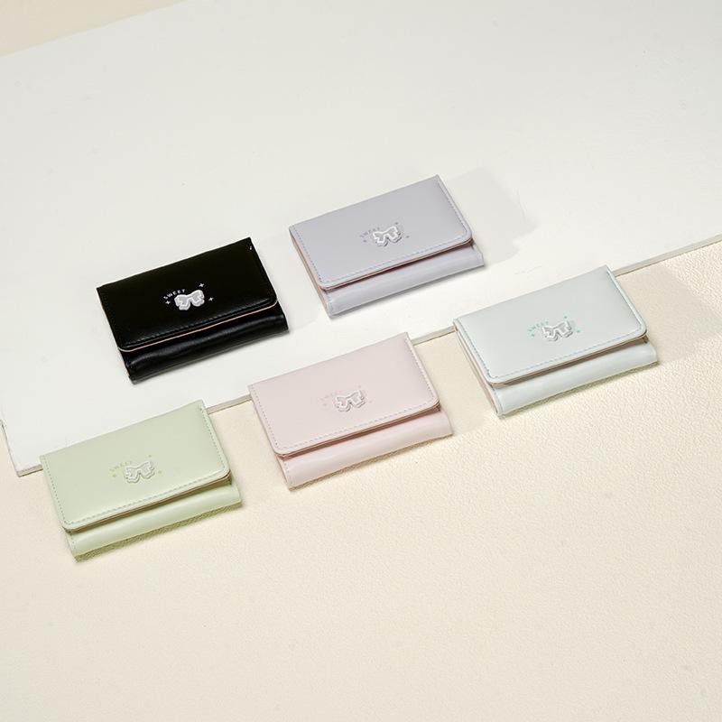 2025 New Women's Wallet Women's High-end Short Student Card Bag Ins Wallet Change Bag