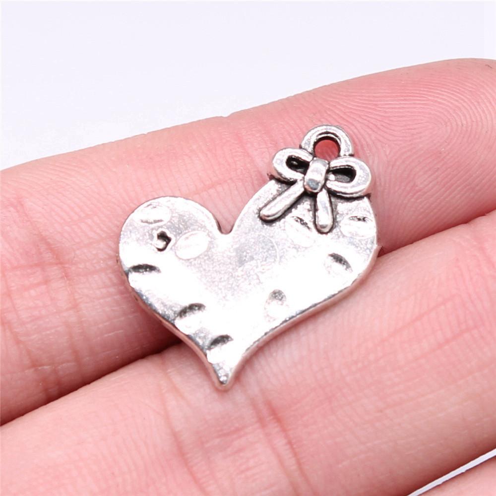 Peach Heart Love Charms Pendant Men's Jewelry Elegant Art Supplies
