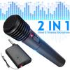 2in1 Professional Wired Wireless Handheld Microphone Mic Dynamic Cordless For KTV Karaoke Party Recording Speaking Stage