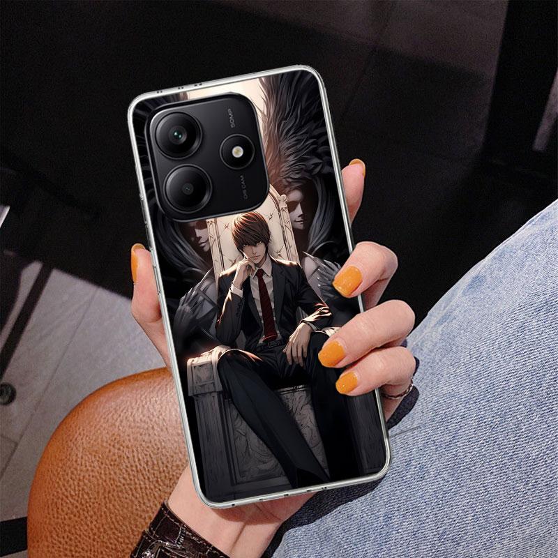 

N-Note D-Death Yagami Light Phone Case For Xiaomi Redmi Note 15 14 13 12S 12 11 Pro Plus 14S 11S 11E 10 10S 11T 5G Personalized Redmi Note 15 Pro 4G