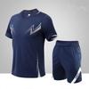 Mens Short Sleeve Sports Tee Gym Fitness Jogging Track Football Shirts Fashion Round Quick Dry Keep Cool Sets