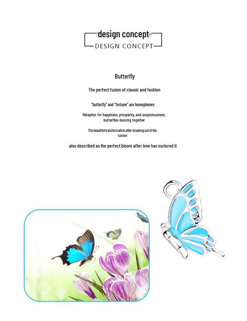 Magnetic Butterfly Necklace Set - BFF Best Friend Jewelry
