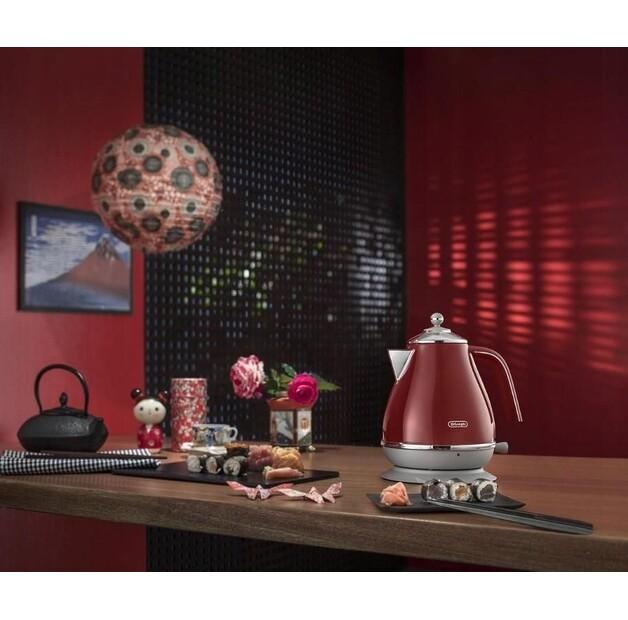 Electric Kettle De'Longhi Icona Capitals KBOC2001.R Red