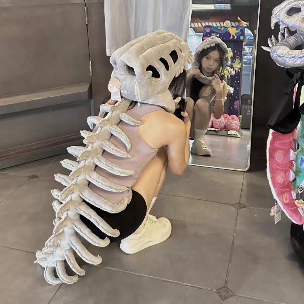 Funny Funny Cosplay Headwear Wearable Plush Dinosaur Costume  Photography Props