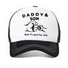 Papà figlio miglior berretto da baseball papà regalo divertente berretti novità moda traspirante cappelli Snapback estivi rete regolabile berretti da camionista