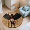 Ancient Egyptian Pattern  Round Area Rug,Carpet Rug for Living Room Bedroom Sofa Playroom Decor,Non-slip Floor Mat