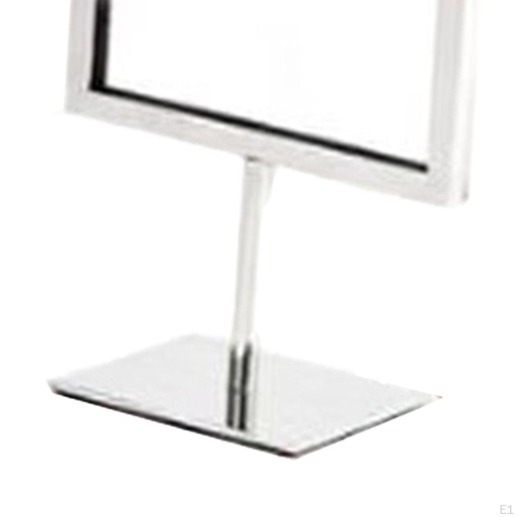 Card Holder Display Stand for Supermarket Price Tags, Reusable Tabletop Sign