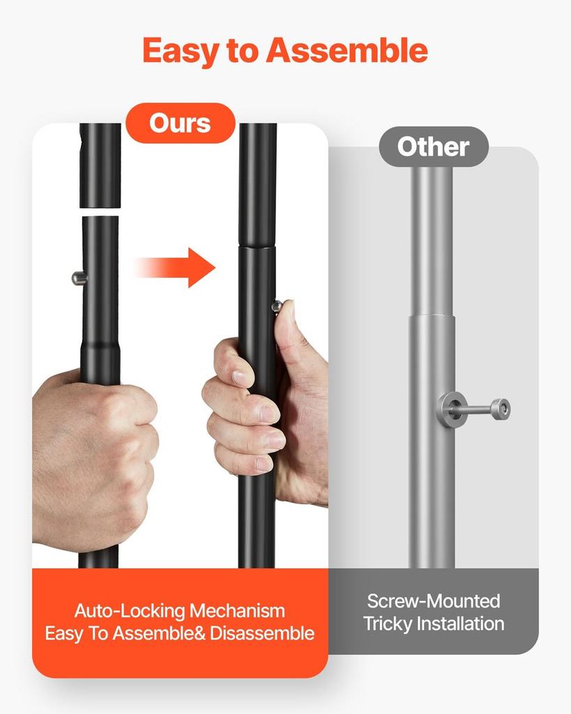 Clothes Rack, Rolling Clothing Garment Rack with Hanging Rod and Side Hooks, 90 kg Load Capacity, Heavy Duty Carbon Steel Clothing Racks with Wheels,