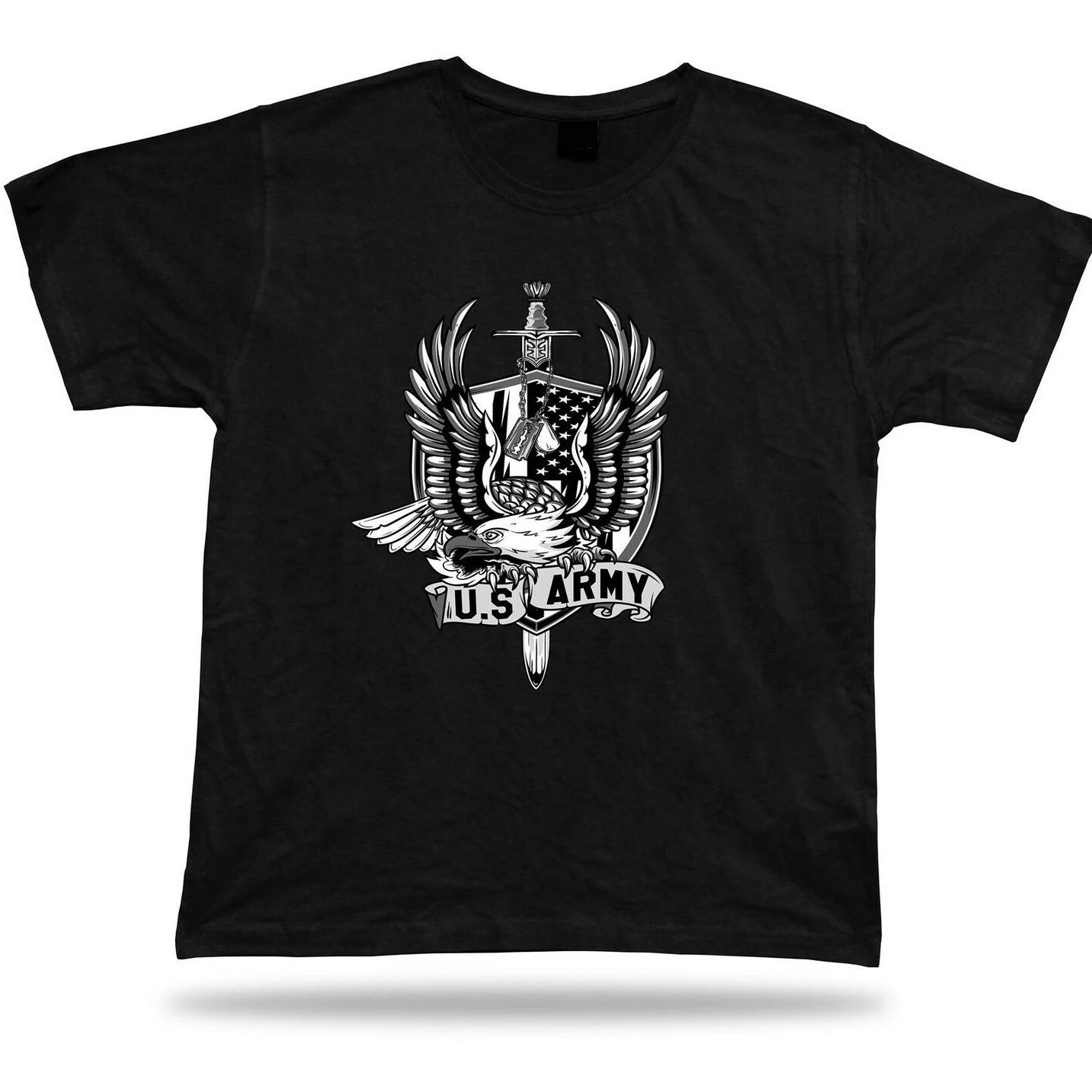 

Футболка Eagle US Army Strength Unity Bravery. Хлопковая мужская футболка премиум-класса с коротким рукавом и круглым вырезом, новинка S-3XL S армия зеленый