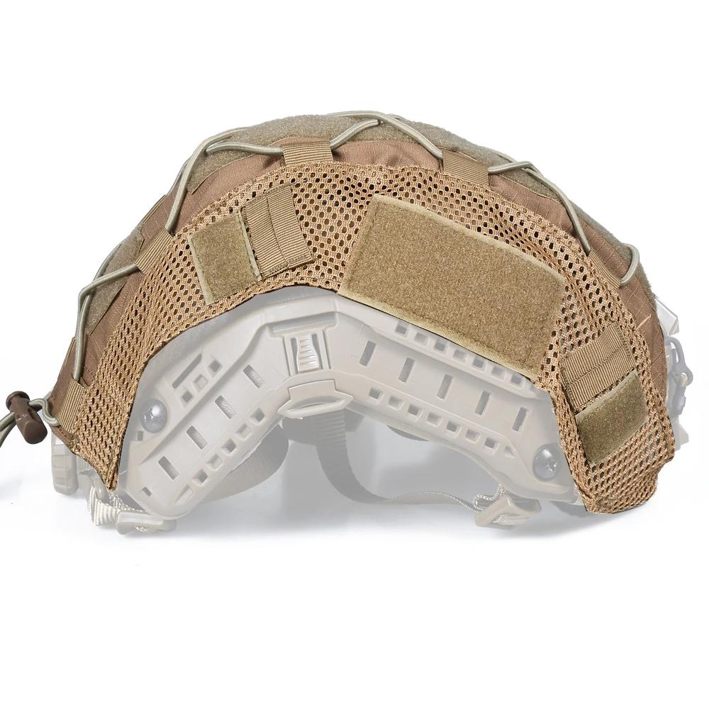 Tactical Helmet Cover with Elastic Cord for FAST Helmet Airsoft Paintball Wargame Gear CS MH PJ BJ Helmets Cover 15 Colors
