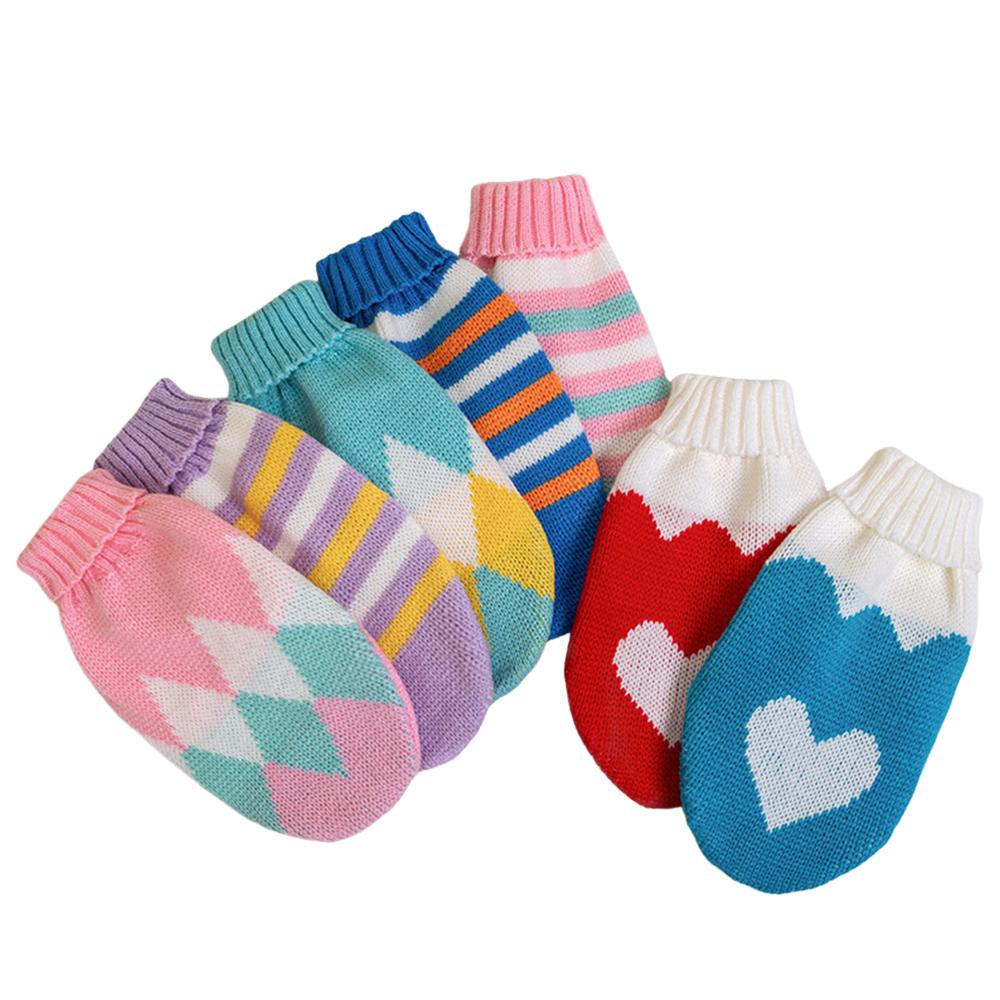 Sweet Wool Knitted Pet Dog Clothing Multi-color Puppy Dog Pullover Cute Fashion Pet Color-block Knitted Sweater Pet Supply