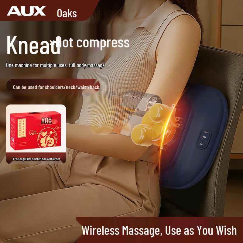 

Cervical Spine and Lumbar Massage Pillow: Neck, Shoulder, Waist, and Full Body Kneading Massager with Heat Compression
