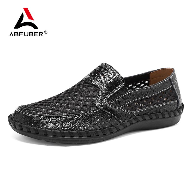 New Summer Breathable Sneakers Men Casual Shoes Lightweight Slip On Loafers Men Waterproof Outdoor Shoes Mesh Footwear