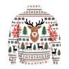 Men's 1/4 Zip Sweatshirt with Stand Collar and Christmas Print Casual Long Sleeve Pullover