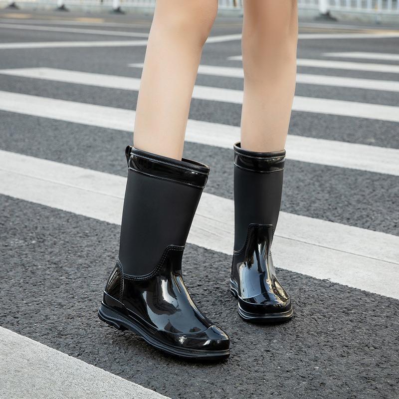 Spring and summer four seasons can wear fashionable adult rain shoes women's fashion versatile low tube non-slip waterproof shoes trend