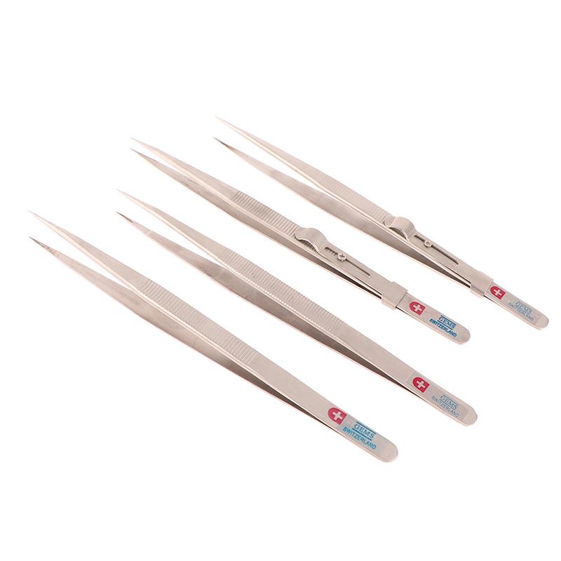 Jewelry Making Tool Tweezers Concave Groove Diamond Stainless Steel Adjustable Craft Tools For Jeweler